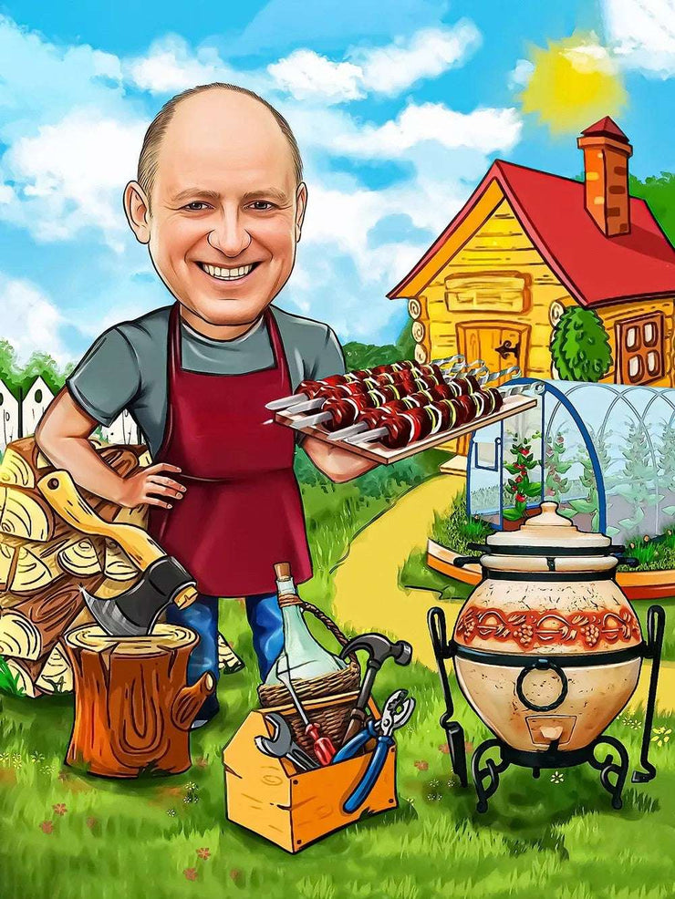 Animuokis Karikatūriškai